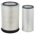 Фильтр воздушный для а/м Shacman SX3258/SX3318/SX4258/SX4188 с дв. WP10/WD615 (наруж+внутр, кмпл 2шт.)