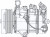 Компрессор кондиционера для автомобилей KIA K5 (20-) 2.0i