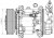 Компрессор кондиционера для автомобилей Renault Duster (10-)/Nissan Terrano (14-) 2.0i