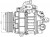 Компрессор кондиционера для автомобилей Ford Explorer (11-) 3.5i (с эл. магнит. клапаном)