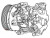 Компрессор кондиционера для автомобилей Camry (11-) 2.5i