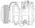 Компрессор кондиционера для автомобилей Land Cruiser Prado 120 (02-) 4.0i