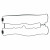 Прокладка клапанной крышки для а/м Chevrolet Captiva (06-)/Opel Vectra B (95-)/Omega B (94-) 1.8/2.4i
