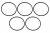 Прокладка свечного колодца для а/м Volvo S60 (00-)/S80 (98-) 2.4i/2.5T (кмпл. 5шт.)
