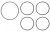 Прокладка коллектора для а/м Chevrolet Cruze (09-)/Opel Astra H (04-) 1.8i (впуск.) (кмпл. 5 шт.)