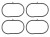 Прокладка коллектора для а/м Renault Duster (10-)/Kaptur (16-) 2.0i (впуск., кмпл. 4 шт.)