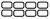 Прокладка коллектора для а/м Ford Transit (13-)/Peugeot Boxer (06-) 2.2D (впуск., кмпл. 8шт.)