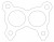 Прокладка коллектора для а/м Nissan Almera Classic (06-) 1.6i (2 шт.) (выпуск.)