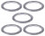Прокладка масляной пробки для а/м Geely/Volvo (18x24x1.5) (алюм.) (кмпл. 5 шт.)