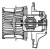 Электровентилятор отопителя для автомобиля KIA Sorento IV (20-)/Hyundai Santa Fe IV (18-)/Sonata VIII (DN) (19-) (рест. с 2020 г.)