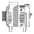 Генератор для автомобилей Chevrolet Aveo T250 (08-) 1.2i/Spark M300 (11-) 1.0i 80A