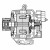 Генератор для автомобилей Opel Astra H (04-) 1.3CTDI/1.4i/Meriva A (06-) 1.4i 90A