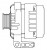 Генератор для автомобилей Chevrolet Captiva C140 (10-)/Opel Antara (10-) 3.0i 150A
