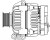 Генератор для автомобилей Renault Logan (04-)/Sandero (08-) 1.4i/1.6i 98A (LG 0928)