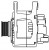 Генератор для автомобилей Renault Megane II (02-) 1.4i/Scenic II (05-) 1.6i 110A