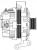 Генератор для автомобилей Ford Fusion (02-)/Fiesta V (01-) 1.4i/1.6i 90A