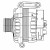 Генератор для автомобилей Ford Transit (13-)/Peugeot Boxer (11-) 2.2TDCi 210A
