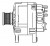 Генератор для автомобилей Nissan X-Trail T32 (14-) 2.0i 120A