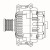 Генератор для автомобилей Mercedes-Benz GL X164 (06-)/M W164 (05-) 3.0CDI 180A