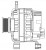 Генератор для автомобилей Fiat Ducato (01-)/Citroen Jumper (02-)/Peugeot Boxer (01-) 2.8JTD 120A