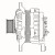 Генератор для автомобилей Fiat Ducato (06-)/Iveco Daily (06-) 2.3D 150A