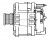 Генератор для автомобилей VAG Transporter T5 (03-)/Tiguan (16-) 2.0TDI 180A