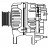Генератор для автомобилей VAG Octavia I (96-) 1.4i/1.6i 70A
