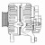 Генератор для автомобилей VAG A6 (97-) 2.4i/2.8i/A4 (94-) 1.6i/1.8i 120A