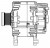 Генератор для автомобилей VAG Yeti (09-)/Caddy III (10-)/A3 (10-) 1.2TSI 110A