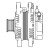 Генератор для автомобилей Toyota Highlander (08-)/Camry V50 (11-)/Lexus RX (09-) 3.5i 150A
