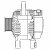 Генератор для автомобилей Toyota Fortuner (04-)/Hilux (05-) 2.0i/2.7i 80A