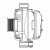 Генератор для автомобилей Toyota Land Cruiser 100 (98-)/Lexus LX (98-) 4.7i 130A