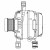Генератор для автомобилей Toyota RAV4 (12-) 2.0i 100A