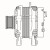 Генератор для автомобилей Peugeot Traveller (16-)/Citroen Spacetourer (16-) 2.0HDi 220A