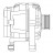 Генератор для автомобилей Opel Astra H (04-)/Zafira B (05-) (подкл. L) 1.6i 100A