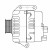 Генератор для автомобилей Opel Astra H (04-) 1.3CDTI/Mervia A (06-) 1.6i 75A