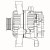 Генератор для автомобилей Opel Astra G (98-) 1.6i/Zafira A (99-) 1.6i/1.8i 70A