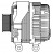 Генератор для автомобилей Subaru Forester SJ (13-) 2.0T/XV GP (12-) 1.6i/2.0T 150A