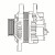 Генератор для автомобилей Honda CR-V II (01-) 2.0i/Stream (01-) 1.7i 80A