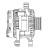 Генератор для автомобилей Geely Emgrand EC7 (09-)/Lifan X60 (11-) 1.5i/1.8i 90A