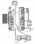 Генератор для автомобилей Geely Coolray (22-) 1.5T 150A