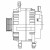 Генератор для автомобилей Москвич 3 (22-)/JAC J7 (20-) 1.5T 110A