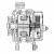 Генератор для спецтехники Bobcat T190/T200 с двигателем BF4M1011F 90A