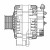 Генератор для автомобилей FAW Tiger с дв. WP4.1 ЕВРО-5 55А