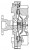 Муфта вязкостная для автомобилей Mitsubishi Pajero Sport I (98-)/L200 (96-) 2.5D (без крыльчатки)