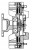 Муфта вязкостная без крыльчатки Land Cruiser 200 (07-)/Lexus LX (15-) 4.5D