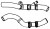 Патрубок охл. для а/м VW Polo Sedan (10-)/Skoda Rapid (12-) 1.6i AT [СFNA] верх. (EPDM, 1 шт.)