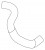 Патрубок охл. для а/м Toyota Camry (11-) 2.5i АТ [2AR-FE] нижн. (EPDM, 1 шт.)