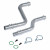 Патрубки отопителя для а/м Fiat Ducato (06-)/PSA Boxer (06-)/Jumper (06-) (алюм.) (комплект, 2шт.)