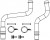 Патрубки отопителя для а/м Fiat Ducato (06-)/PSA Boxer (06-)/Jumper (06-) (алюм.) (комплект, 2шт.)